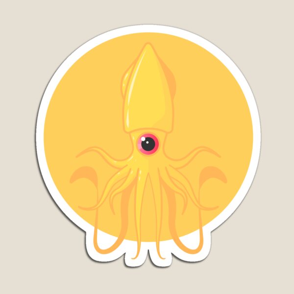 Item preview, Cute colourful Canary Cephalopod (white) designed and sold by animinimal.