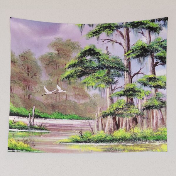 Item preview, Egrets And Cypress Trees Wakulla River Florida designed and sold by William Holkham.