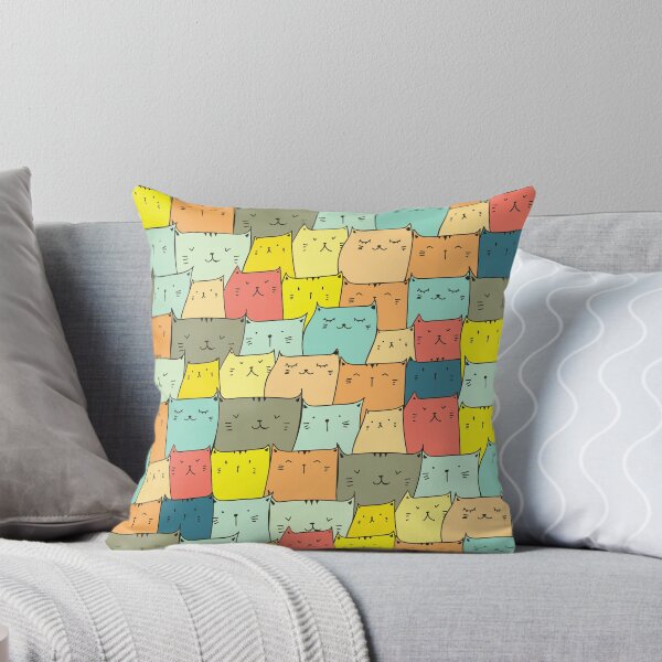 Item preview, Colorful Cats Pattern designed and sold by Caregiverology.
