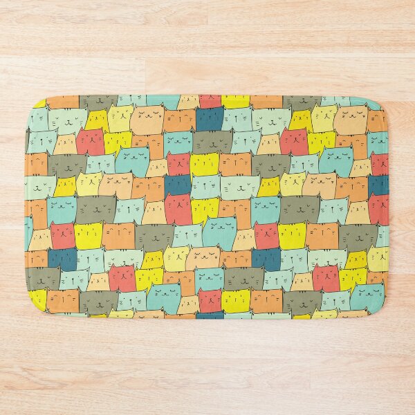 Item preview, Colorful Cats Pattern designed and sold by Caregiverology.