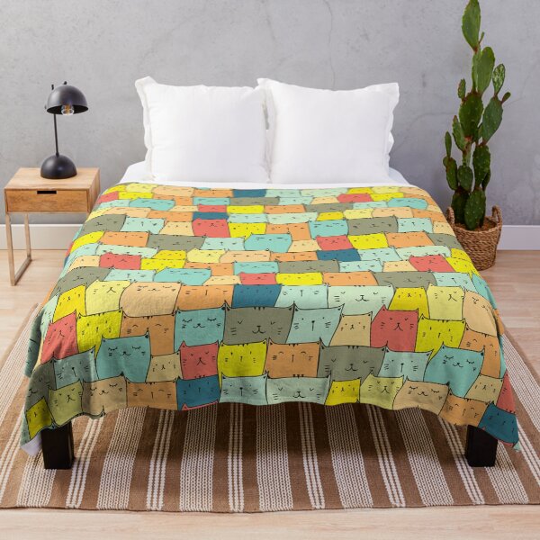 Item preview, Colorful Cats Pattern designed and sold by Caregiverology.