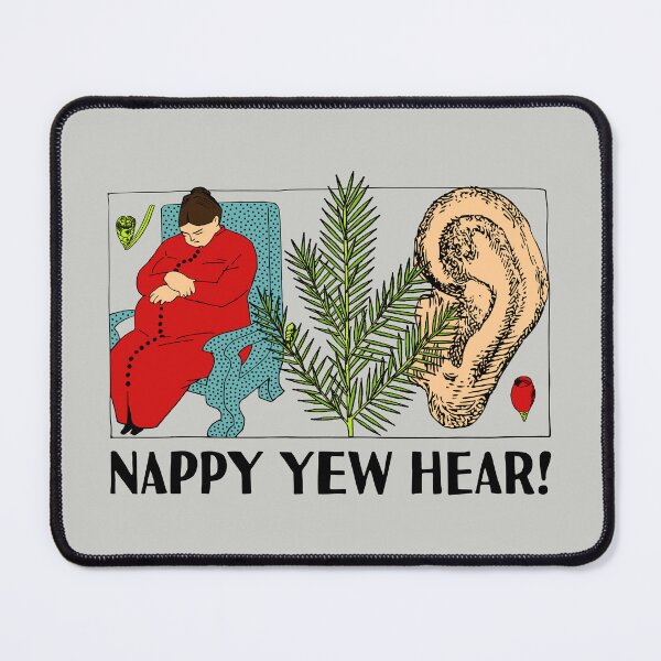 Item preview, Nappy Yew Hear designed and sold by TimespunThreads.