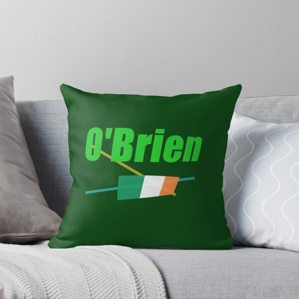 Item preview, O'Brien surname with Irish flag abstract design designed and sold by lobodelnoir.