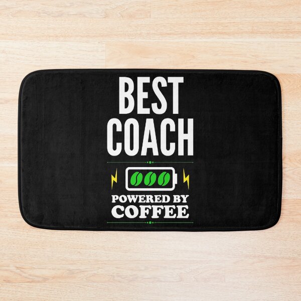 Artikelvorschau, Bester Coach Powered By Coffee für Coach entworfen und verkauft von SVPOD.