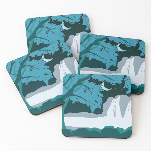 Item preview, Nocturne Waterfalls designed and sold by Juditangelo.