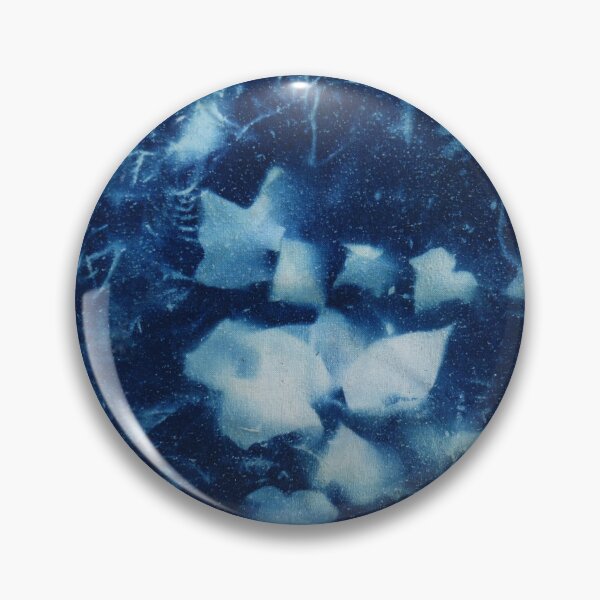 Item preview, Backyard Garden cyanotype #3 on raw natural silk designed and sold by ChillonLeachArt.