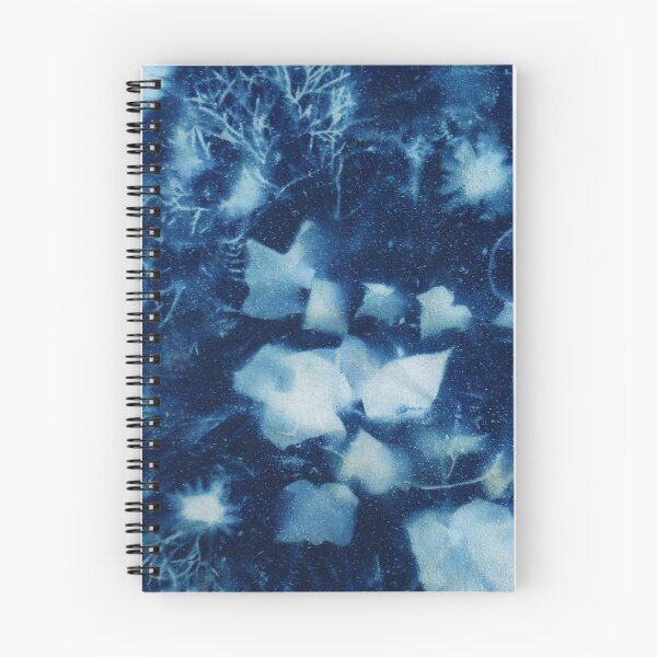 Item preview, Backyard Garden cyanotype #3 on raw natural silk designed and sold by ChillonLeachArt.