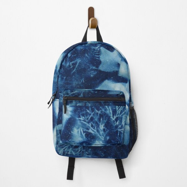 Item preview, Backyard Garden cyanotype #3 on raw natural silk designed and sold by ChillonLeachArt.