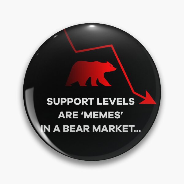 Item preview, Support levels are ‘memes’ in a Bear Market...Quote No3 designed and sold by angelisart.