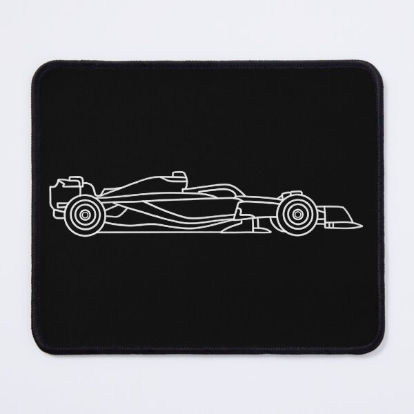 Item preview, FORMULA 1 RACE CAR - WHITE OUTLINE designed and sold by aiillustrations.