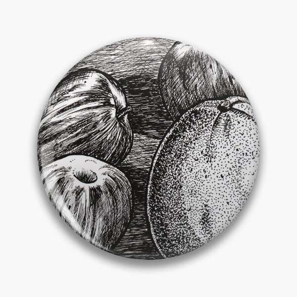 Item preview, Large orange with three apples. Pen on 29.7x21cm paper designed and sold by crowleyronan123.