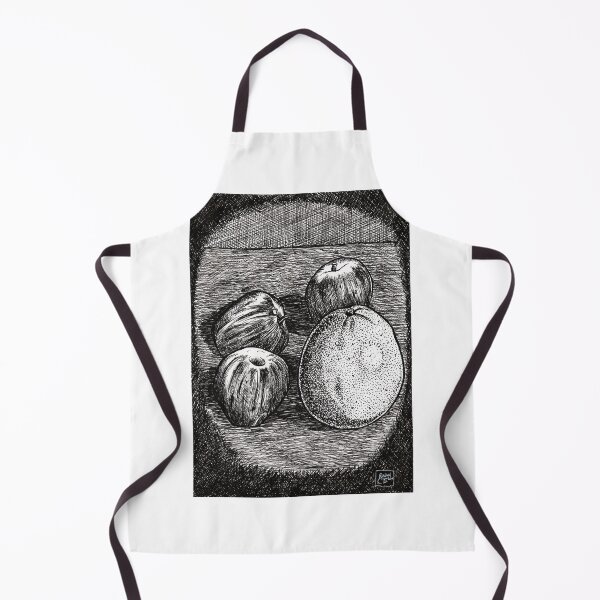 Item preview, Large orange with three apples. Pen on 29.7x21cm paper designed and sold by crowleyronan123.