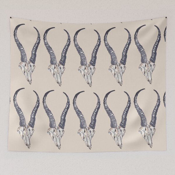 Item preview, Don't deem my spirit fled (Springbok skull) designed and sold by Maree Clarkson .