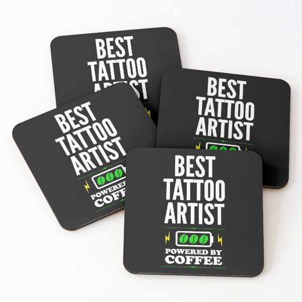 Item preview, Best Tattoo artist Powered By Coffee for Tattoo artist designed and sold by SVPOD.