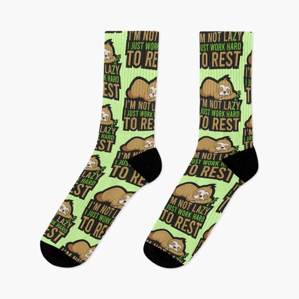 Item preview, I'm Not Lazy I Just Work Hard to Rest - Cute Lazy Sloth Design designed and sold by TheEndlessStore.