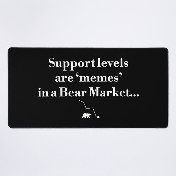 Item preview, Support levels are ‘memes’ in a Bear Market...Quote No4 designed and sold by angelisart.
