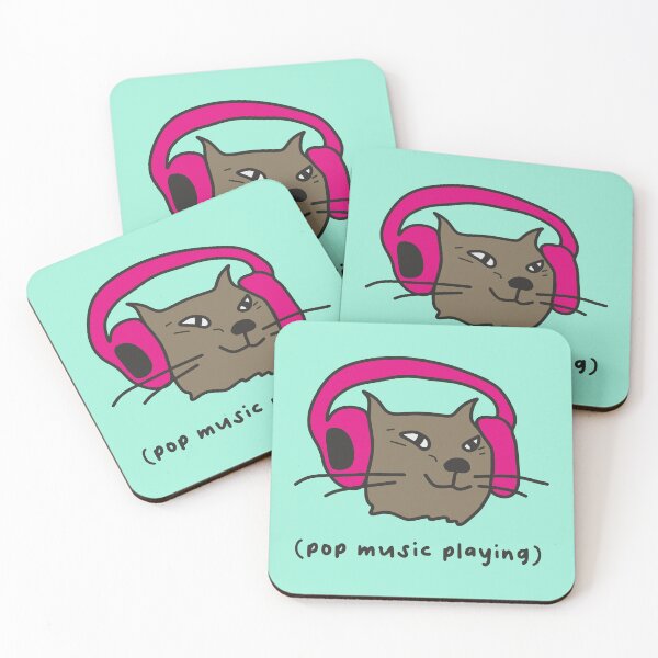 Item preview, Meme Cat on Pop Music Vibe designed and sold by duudle.