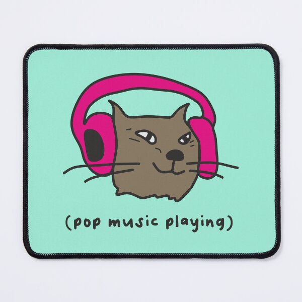 Aperçu de l'œuvre Meme Cat sur Pop Music Vibe créée et vendue par duudle.
