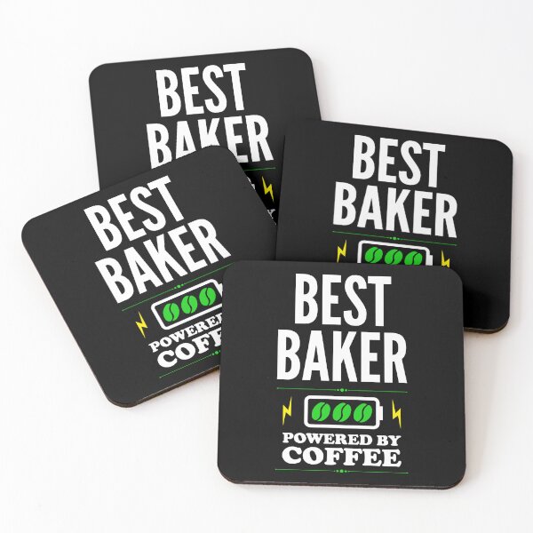 Item preview, Best Baker Powered By Coffee for Baker designed and sold by SVPOD.