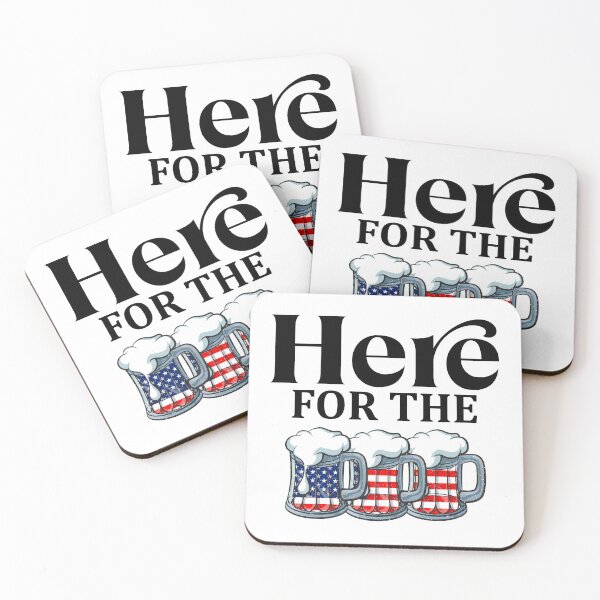 Item preview, 4th of July Here for The Beers American Flag designed and sold by prettyvocal.
