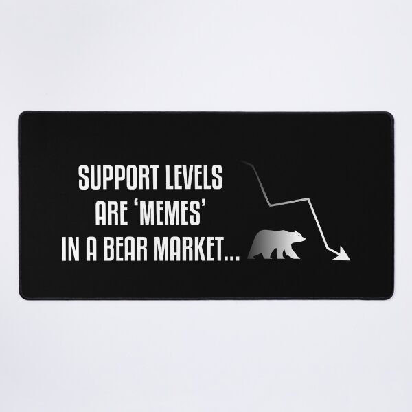 Item preview, Support levels are ‘memes’ in a Bear Market...Quote No5 designed and sold by angelisart.