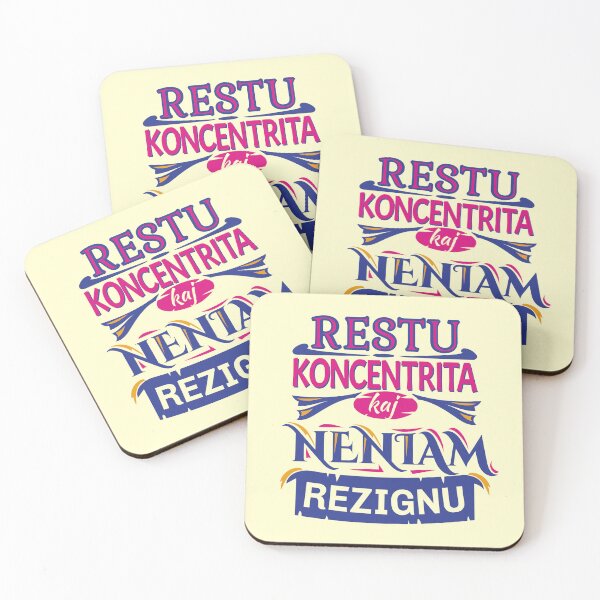 Item preview, Restu koncentrita kaj neniam rezignu designed and sold by Zebastjan Johanzen.