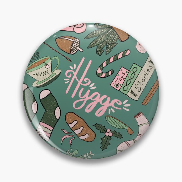 Item preview, Hygge Doodles Pattern - Pink-Mint-Brown Palette & Jade designed and sold by EcoElsa.