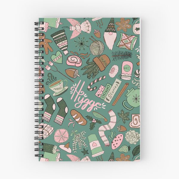 Item preview, Hygge Doodles Pattern - Pink-Mint-Brown Palette & Jade designed and sold by EcoElsa.