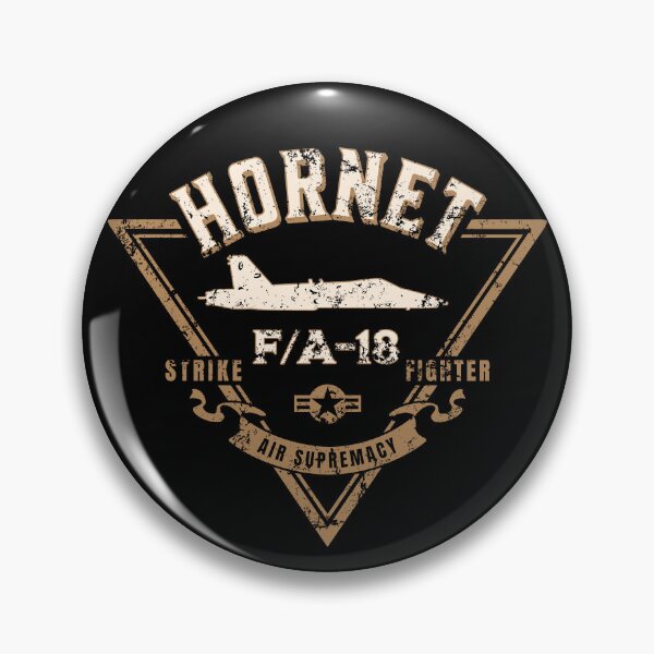 Item preview, F/A-18 Hornet Strike Fighter Jet Aircraft Distressed Design designed and sold by hobrath.