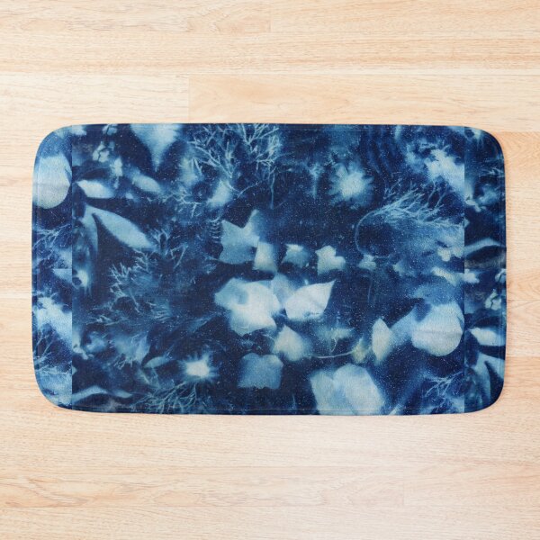 Item preview, Backyard Garden cyanotype #3 on raw natural silk designed and sold by ChillonLeachArt.
