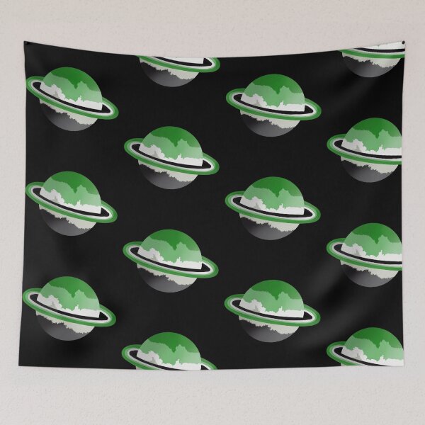 Item preview, aromantic pride planet   designed and sold by rex Eades.