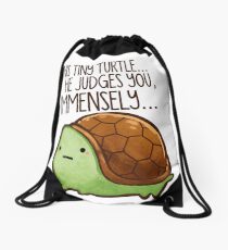 Diese Schildkröte .. er beurteilt dich. Turnbeutel