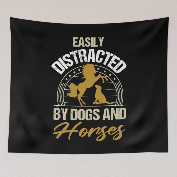 Item preview, Easily Distracted By Dogs And Horses - Horse and Dog Lover designed and sold by SimplyDeals.