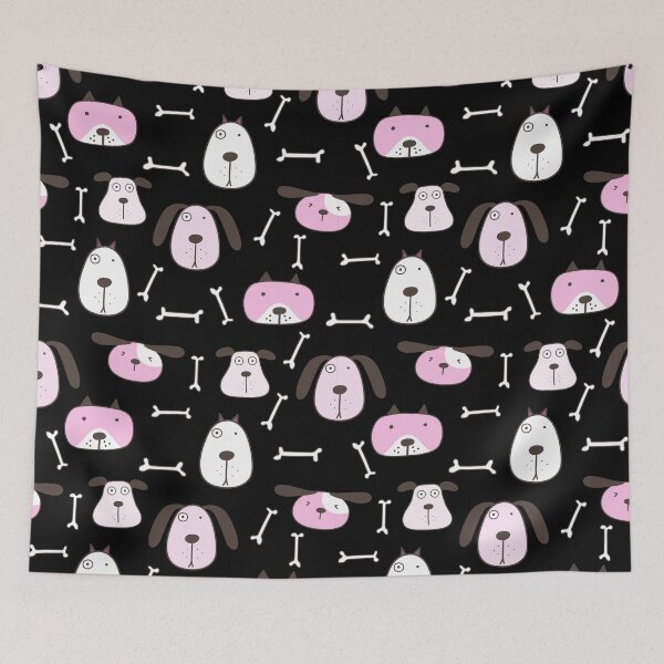 Item preview, Dog Bone and Dog Head Pattern designed and sold by Caregiverology.