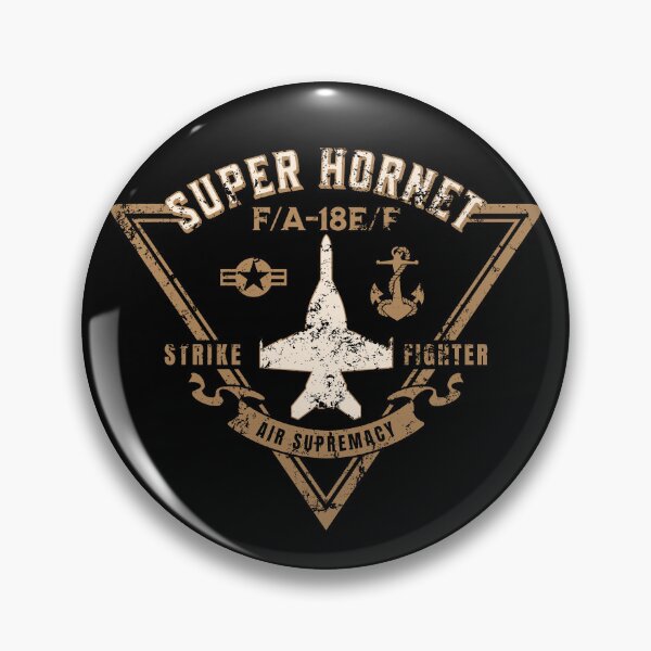 Item preview, F/A-18E/F Super Hornet Strike Fighter Jet Aircraft Distressed Design designed and sold by hobrath.