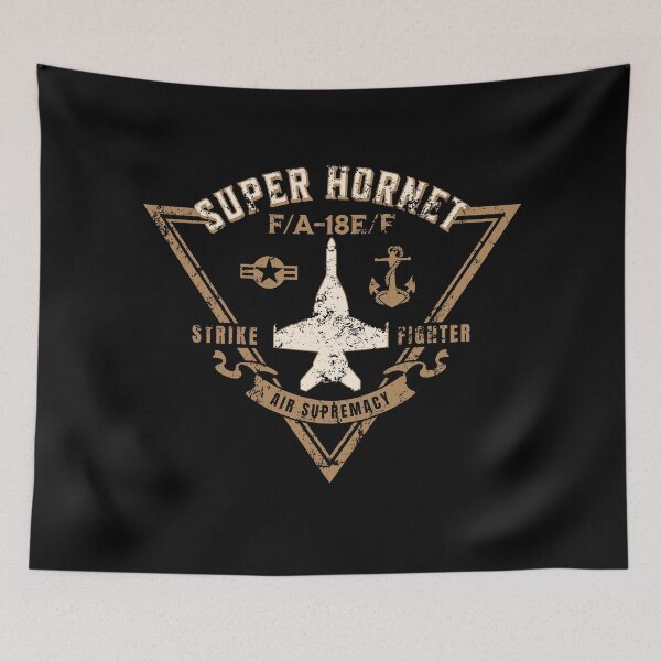 Item preview, F/A-18E/F Super Hornet Strike Fighter Jet Aircraft Distressed Design designed and sold by hobrath.