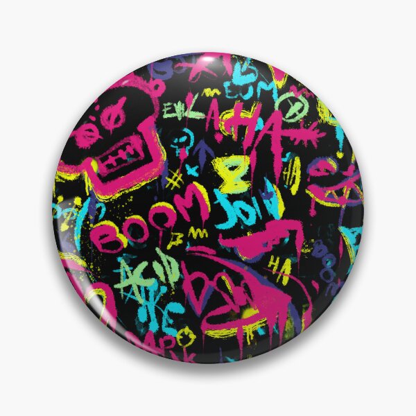 Item preview, Arte callejero de graffiti de neón del lado oscuro designed and sold by The Nerd Gift Source.