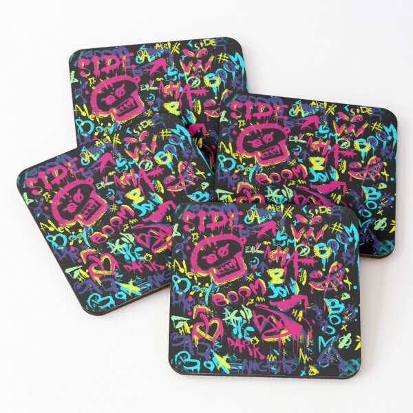 Item preview, Darkside Neon Graffiti Street Art designed and sold by The Nerd Gift Source.