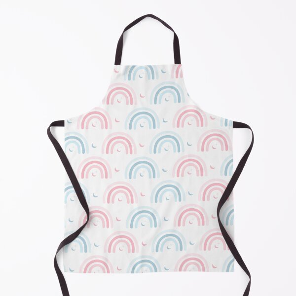 Item preview, Boho Rainbow Pattern Dusty Pink Blue Moon and Stars Dreamy designed and sold by lovelyvibezzzz.