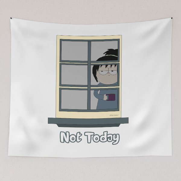 Item preview, Nope, Not Today. Looking out the window. designed and sold by arlindixon.