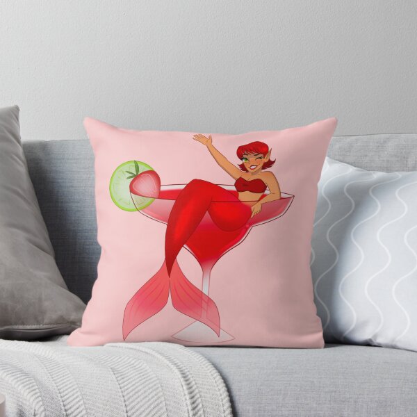Item preview, Strawberry Daiquiri Cocktail Mermaid designed and sold by Berridraws.