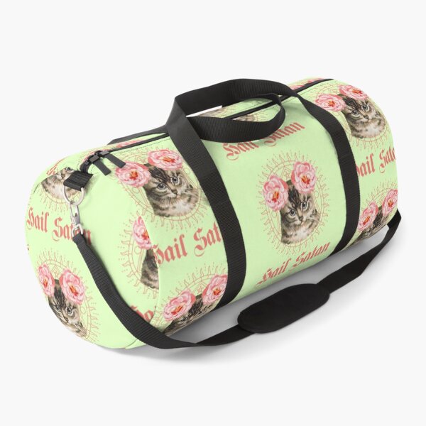 Item preview, Hail Satan Cute Floral Spring Kitty designed and sold by BetterDaze.