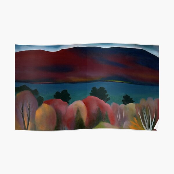 High Resolution Georgia O'Keeffe Painting Lake George 1922 Poster