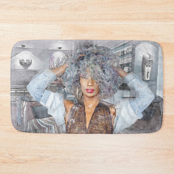 Item preview, AT HOME SHE CAN RELAX AND LET HER HAIR DOWN designed and sold by Tammera.