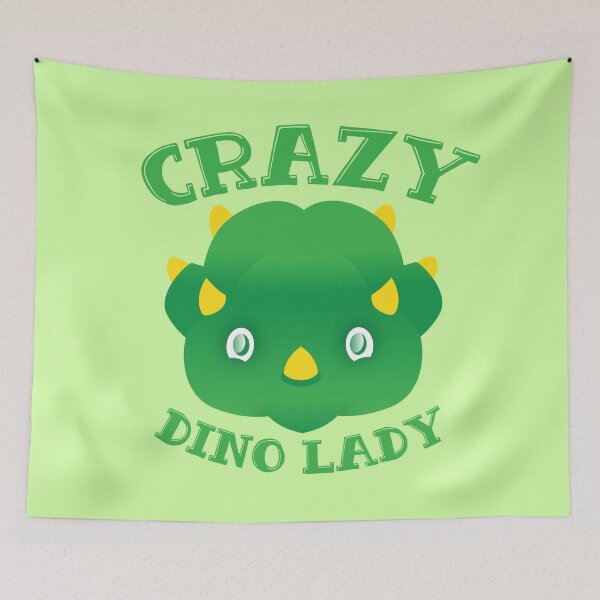 Item preview, Crazy Dino (Dinosaur) Lady designed and sold by jazzydevil.