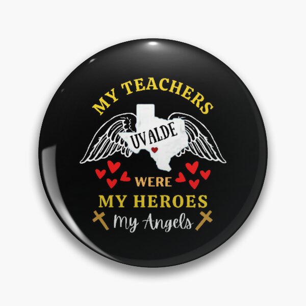 Item preview,  My Teachers Were My Heroes My Angels The Best Teacher Cross Design designed and sold by BestTeacher.