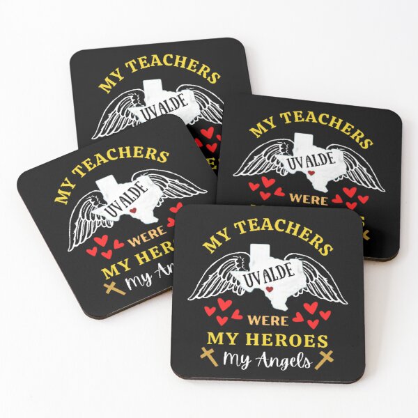 Item preview,  My Teachers Were My Heroes My Angels The Best Teacher Cross Design designed and sold by BestTeacher.