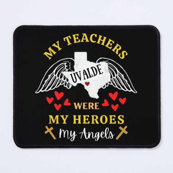 Item preview, My Teachers Were My Heroes My Angels The Best Teacher Cross Design designed and sold by BestTeacher.