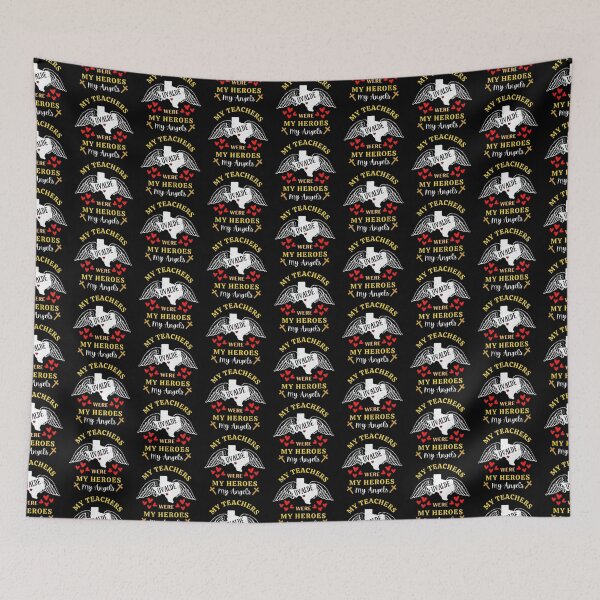 Item preview,  My Teachers Were My Heroes My Angels The Best Teacher Cross Design designed and sold by BestTeacher.