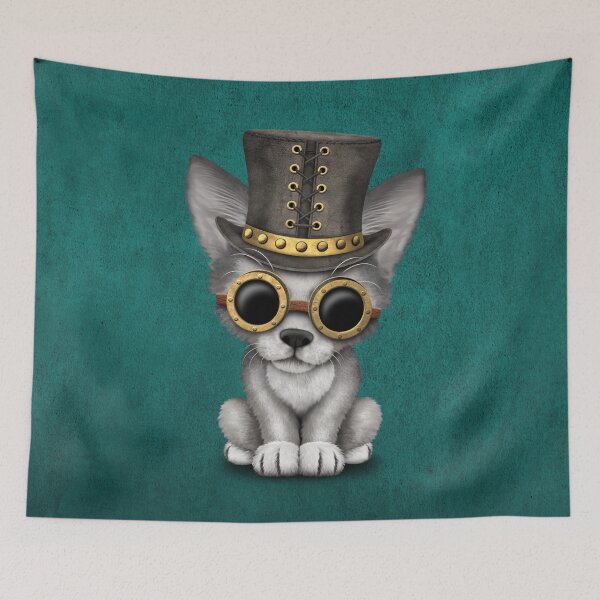 Item preview, Steampunk Baby Wolf Cub designed and sold by JeffBartels.